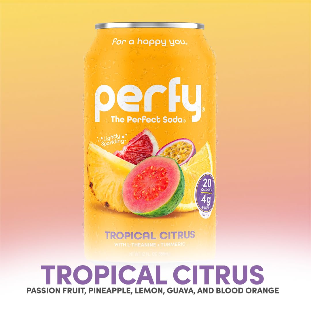 Perfy Tropical Citrus Drink, Case of 12, 12 fl oz