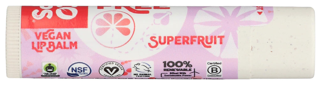 Eco Lips Bee Free Superfruit Lip Balm Display, Case of 24, 0.15 Ounce