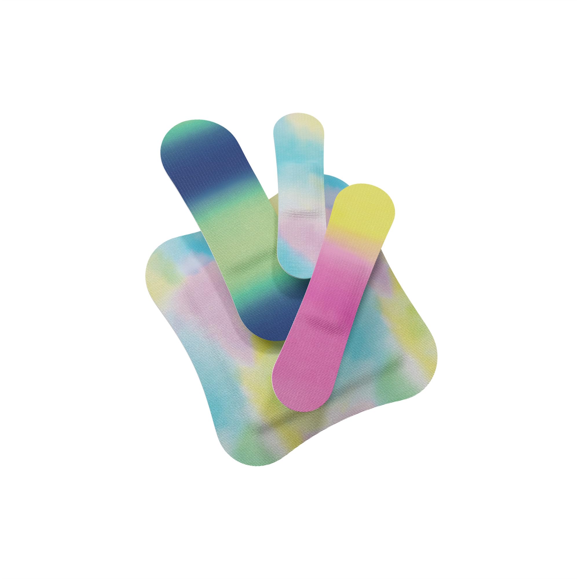 Welly Flex Fabric Adhesive Bandages, Assorted Colorwash Patterns, 48 Count