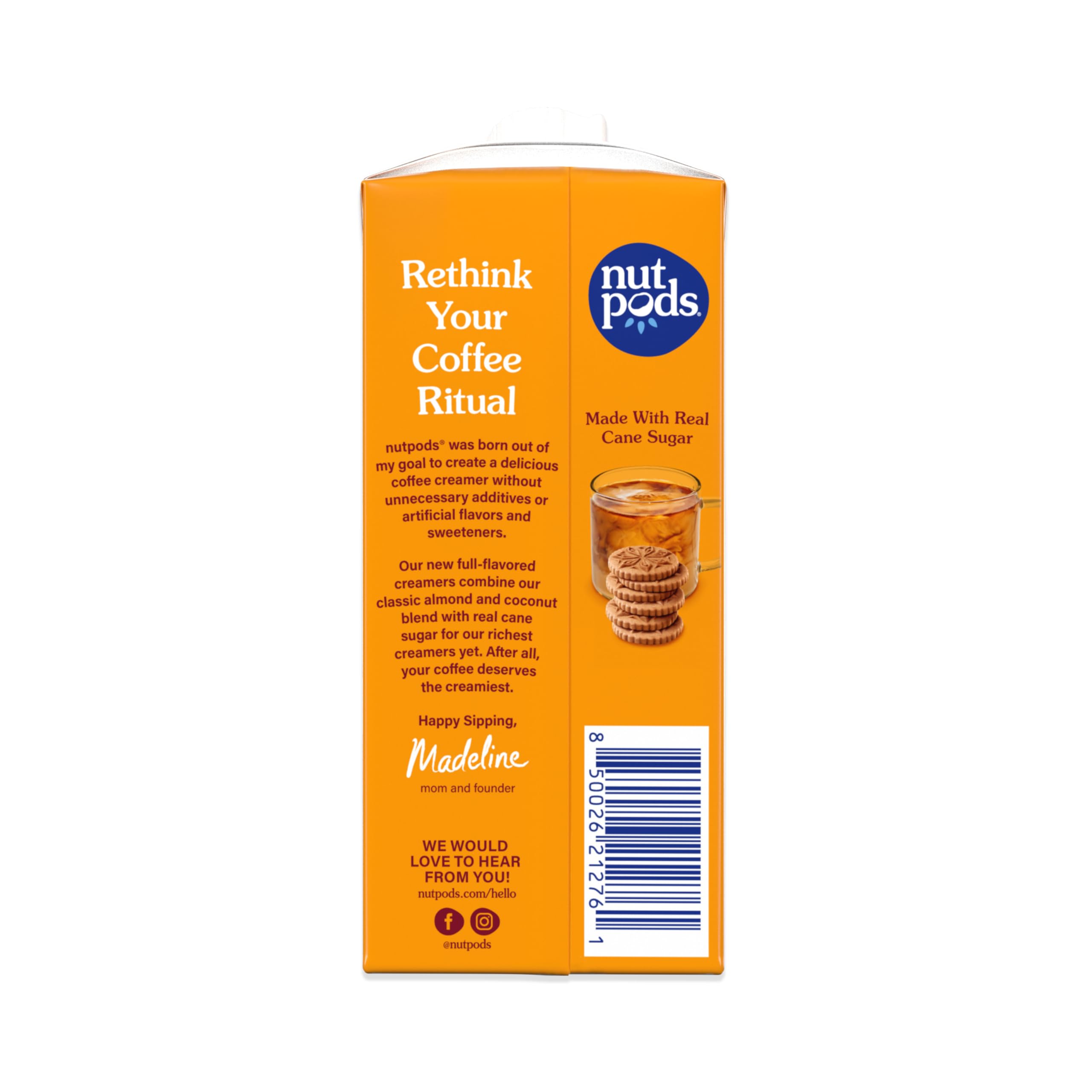 Nutpods Cookie Butter Almond and Coconut Creamer, Case of 12, 11.2 Fluid Ounce