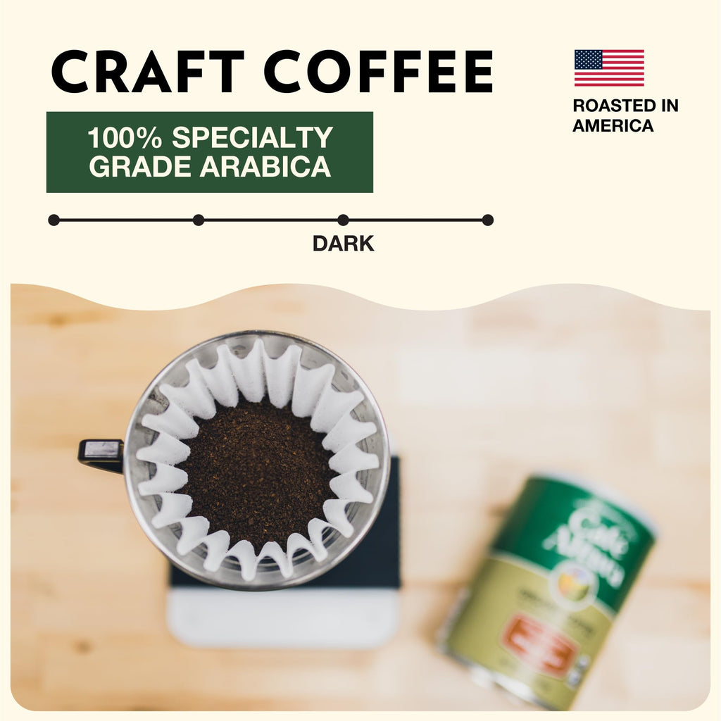 Cafe Altura Organic Dark Roast Ground Coffee, Case of 6, 10 Ounce Bags