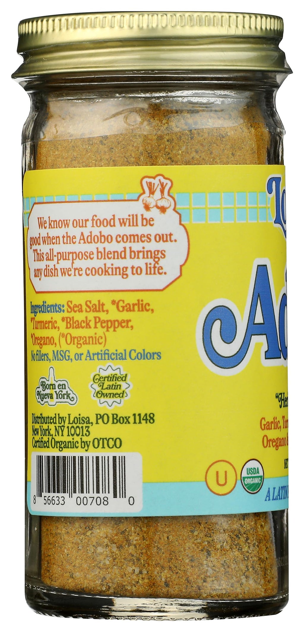 Loisa Organic Adobo Seasoning, Case of 6, 2.9 Ounce Shakers
