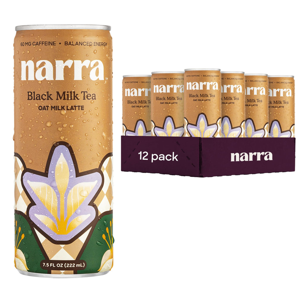 Narra Oat Milk Black Tea, Case of 12, 7.5 Fluid Ounce