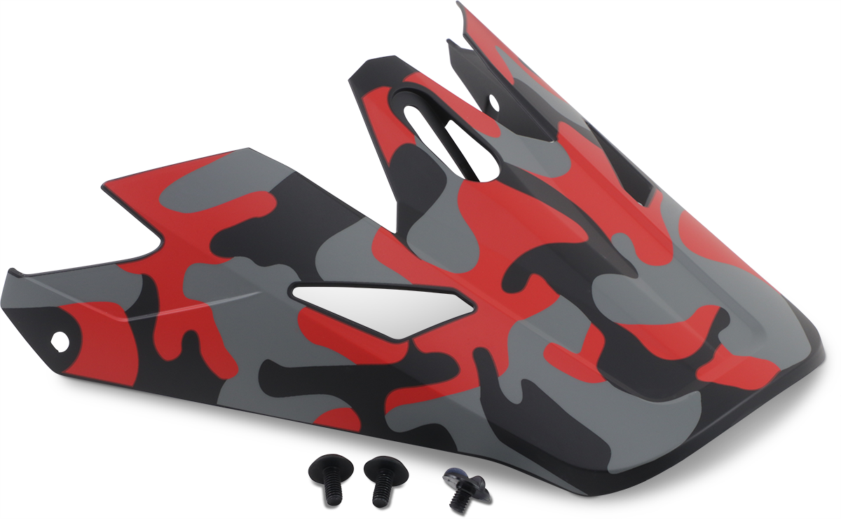 Z1R, Z1R Rise Visor Kit - Camo - Red 0132-1335 for Z1R Rise Helmets