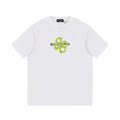 Balenciaga White & Green T-Shirt Without Collar