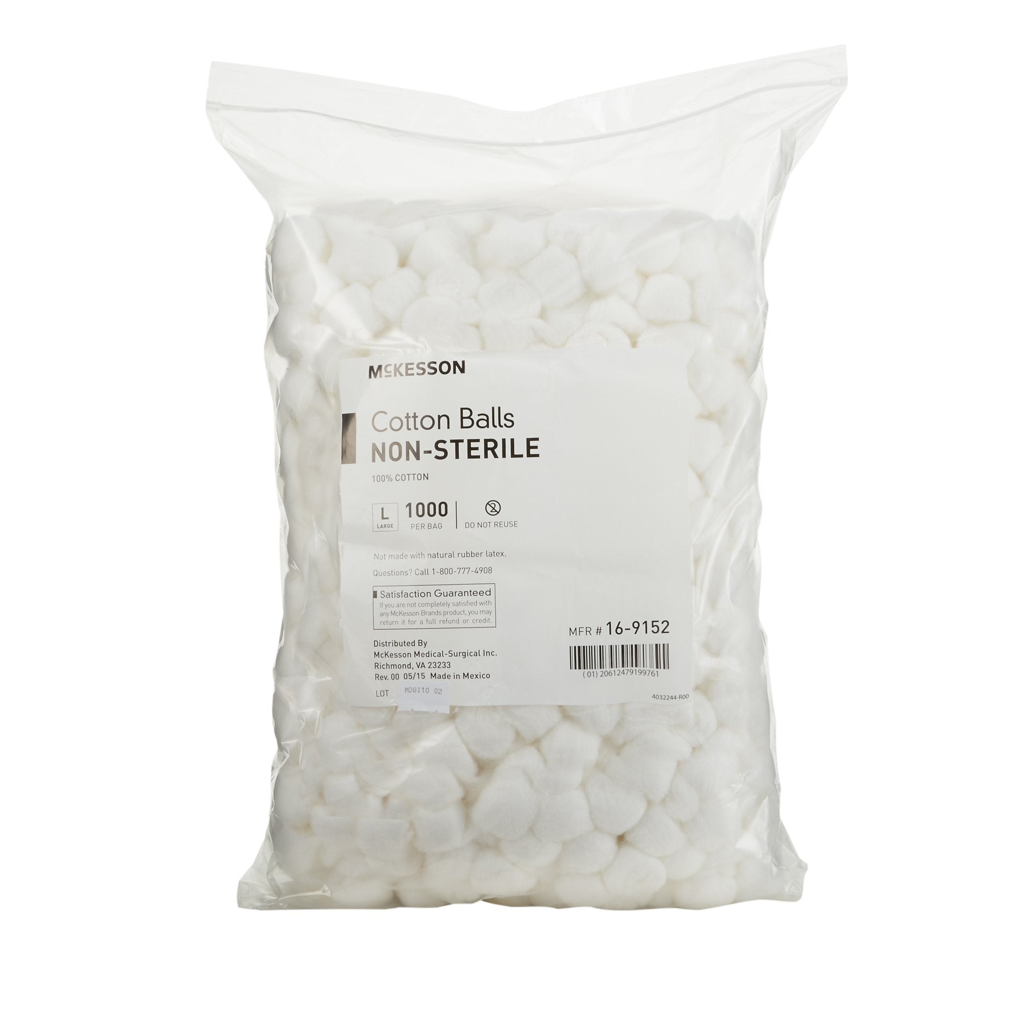 McKesson Nonsterile Cotton Balls, Large 16-9152
