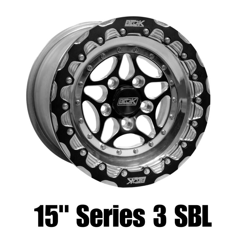 Belak Wheels Belak 15x10 / 7in BS / 5x120 BP / High Pad / Series 3 Wheel - Single Beadlock Billet 15105120S36BS-BLT