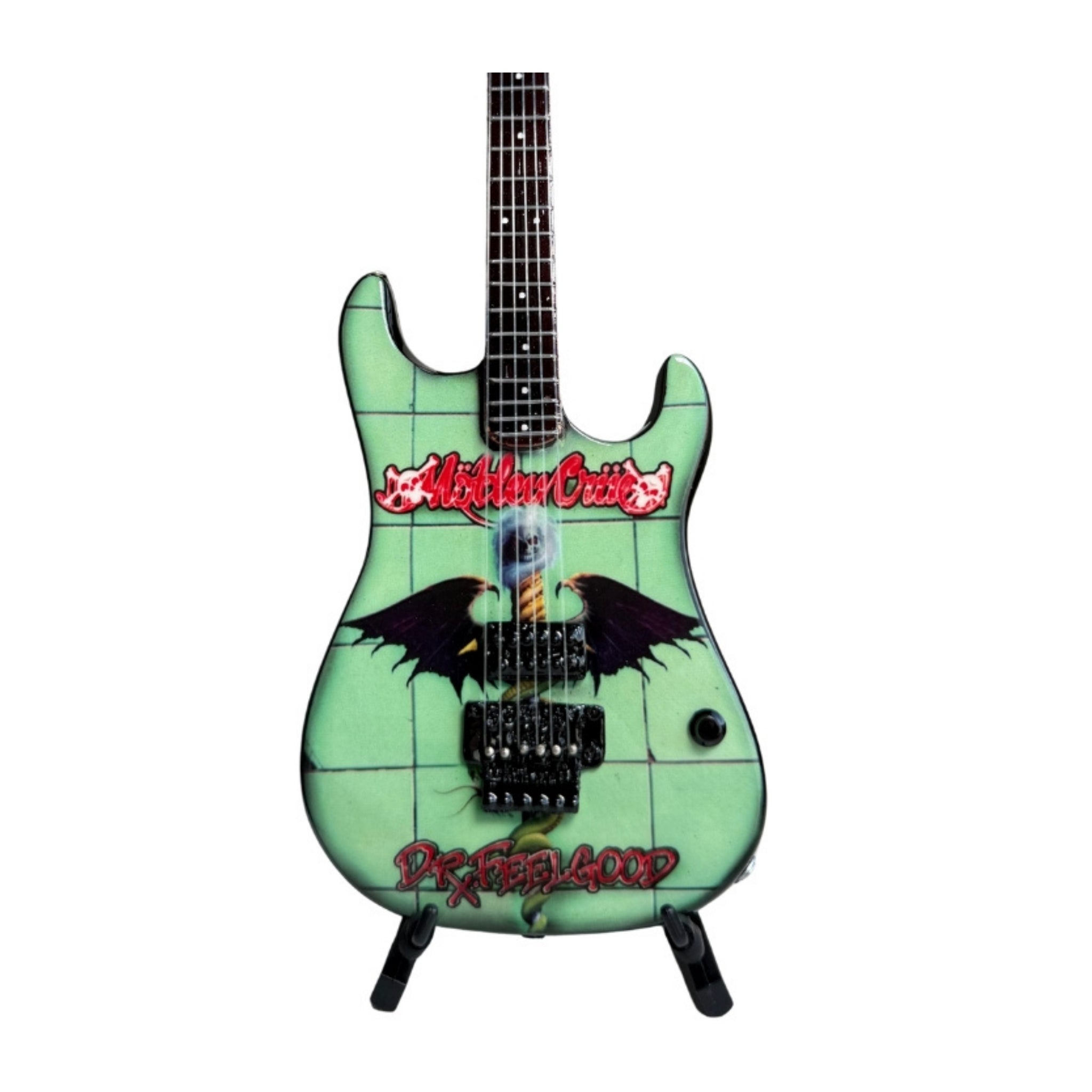 The Complete Mötley Crüe Album Cover Miniature Guitar Set – All 4 Official Mini Guitar Designs