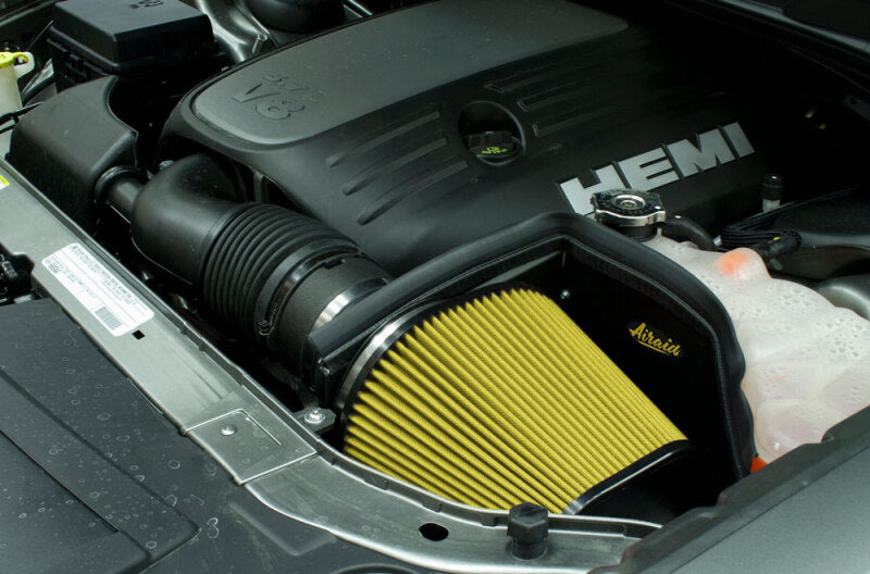 Airaid 11-22 Dodge Challenger/Charger  / Chrysler 300 3.6L V6 Intake Kit w/ Yellow Filter 355-210