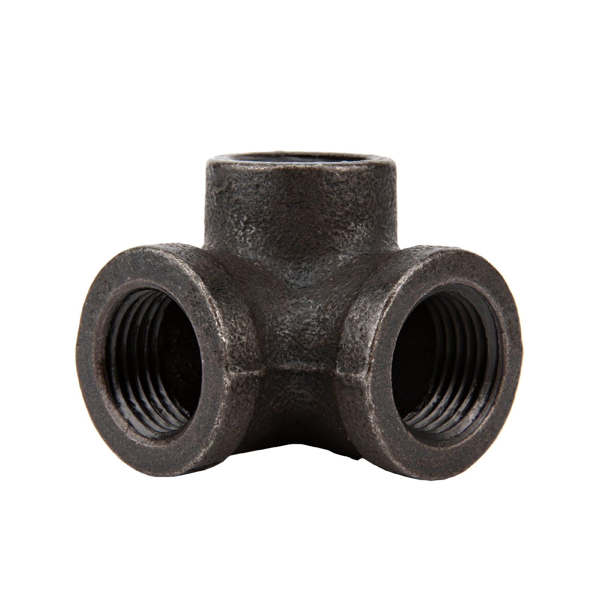 1/2 in.  Prefinished Matte Black Side Outlet Elbow