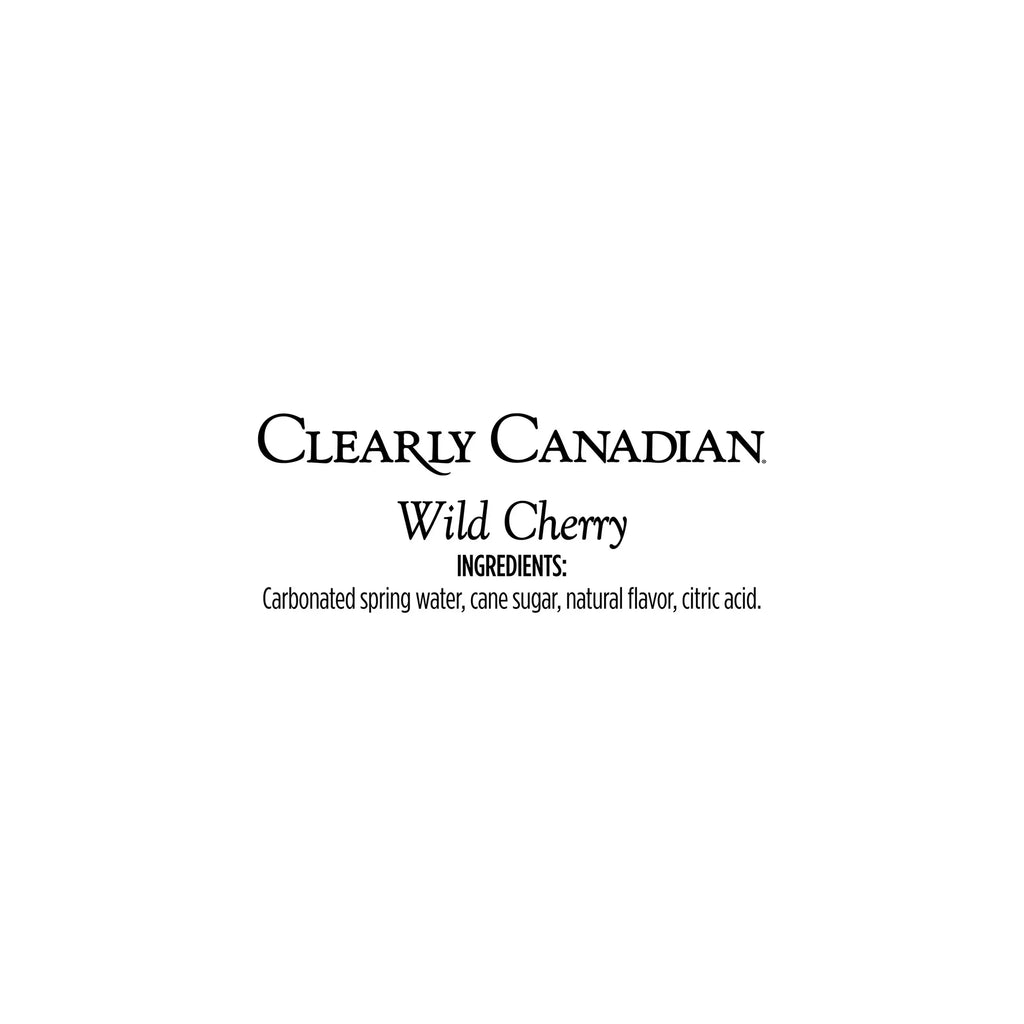 Clearly Canadian Wild Cherry Sparkling Water, Pack of 12 - 11 Fl Oz