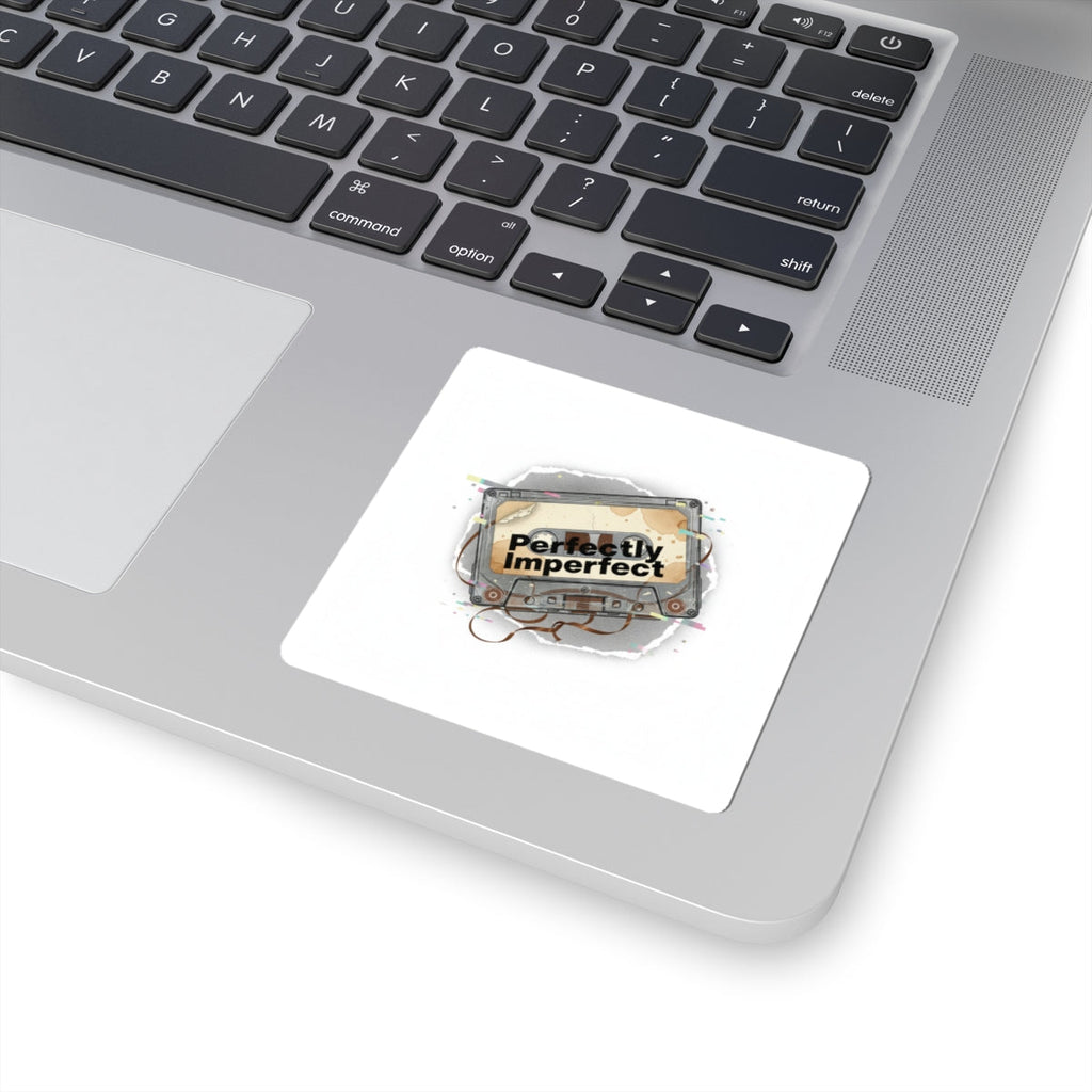 Perfectly Imperfect Cassette Sticker | Analog Error, glitch art sticker