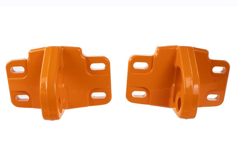 Ford Racing 2021+ Bronco Front Bumper Tow Hooks - Orange (Pair) M-18954-BO