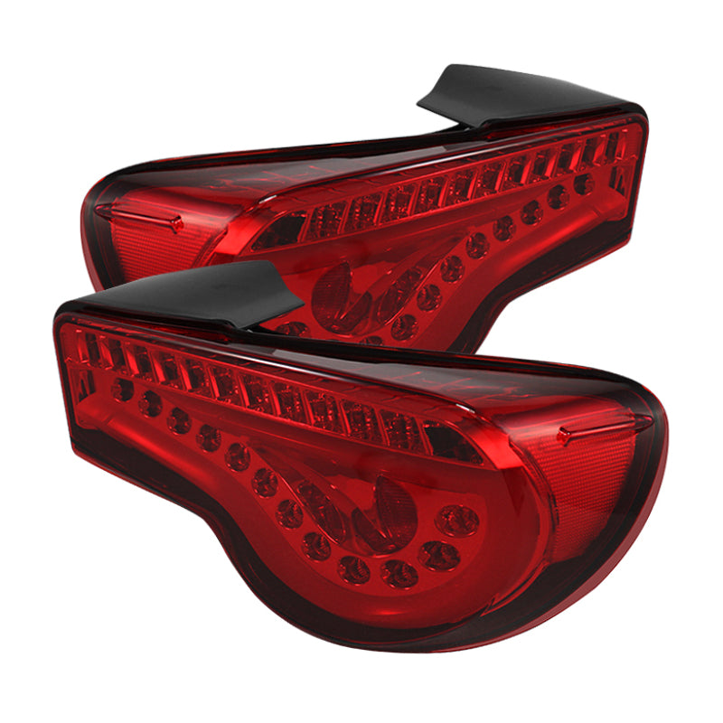 SPYDER Scion FRS 12-14/Subaru BRZ 12-14 Light Bar LED Tail Lights JDM Red ALT-YD-SFRS12-LBLED-RD 5073297