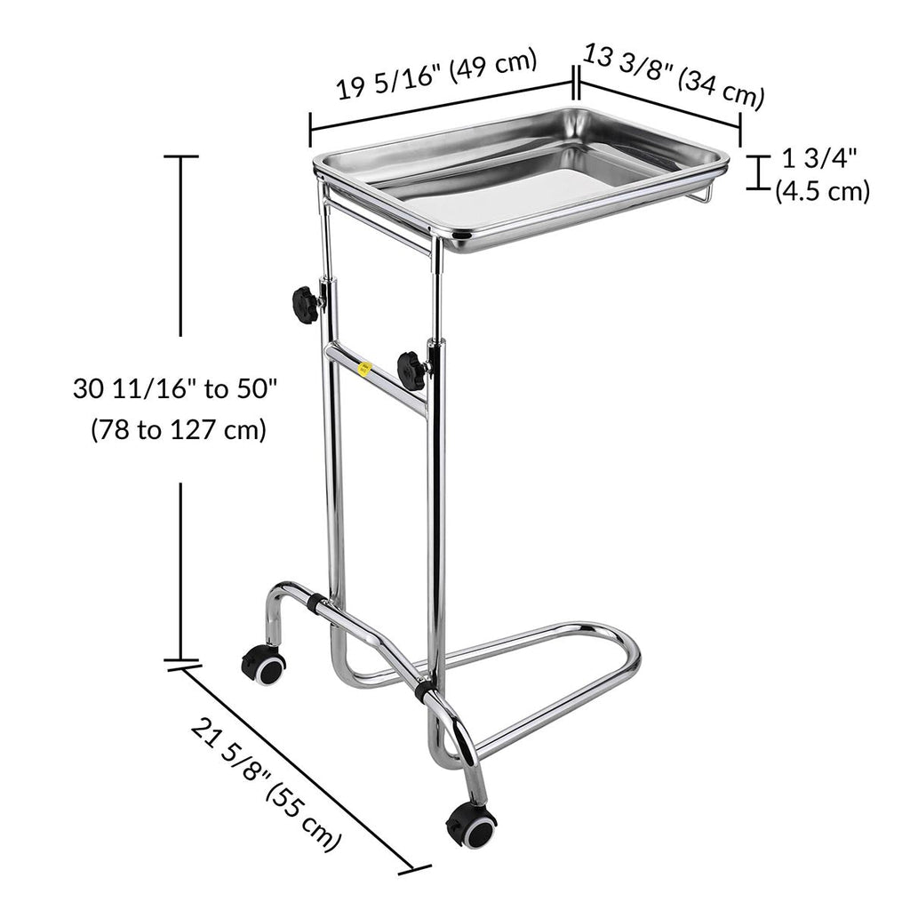 Yescom Mayo Stand Foot Operated Double Post