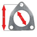 Apexi A'PEXi Exhaust Gasket (Three Bolt) - Replacement *Discontinued