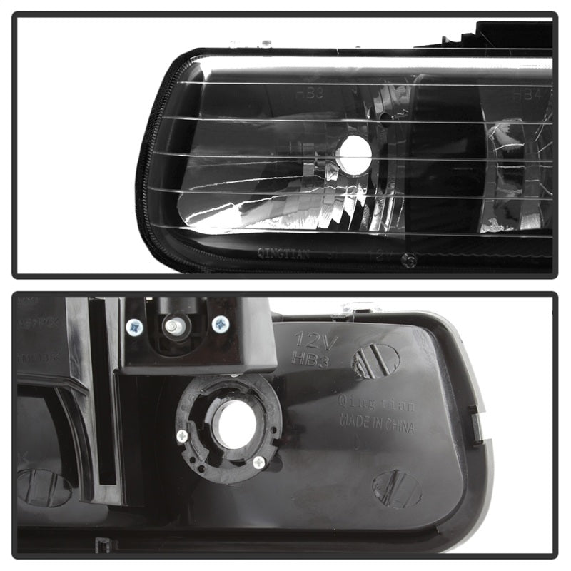 SPYDER Xtune Chevy TahOE 00-06 Amber Crystal Headlights Black HD-JH-CSIL99-BK 5064240