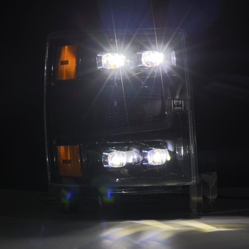 AlphaRex 04-15 Chevy 1500 NOVA-Series LED Proj Headlights Alpha BL w/Activ Light/Seq Signal & SB DRL 880241 *Discontinued