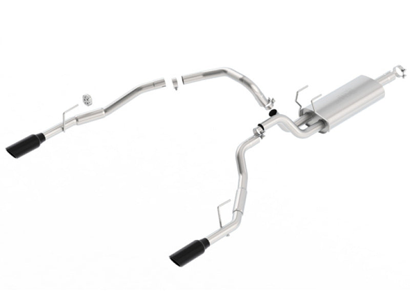 Borla 09-17 Dodge Ram 1500 5.7L V8 3in to Dual 2.5in Single Round Rolled Angle-Cut S-type Exhaust 140308BC