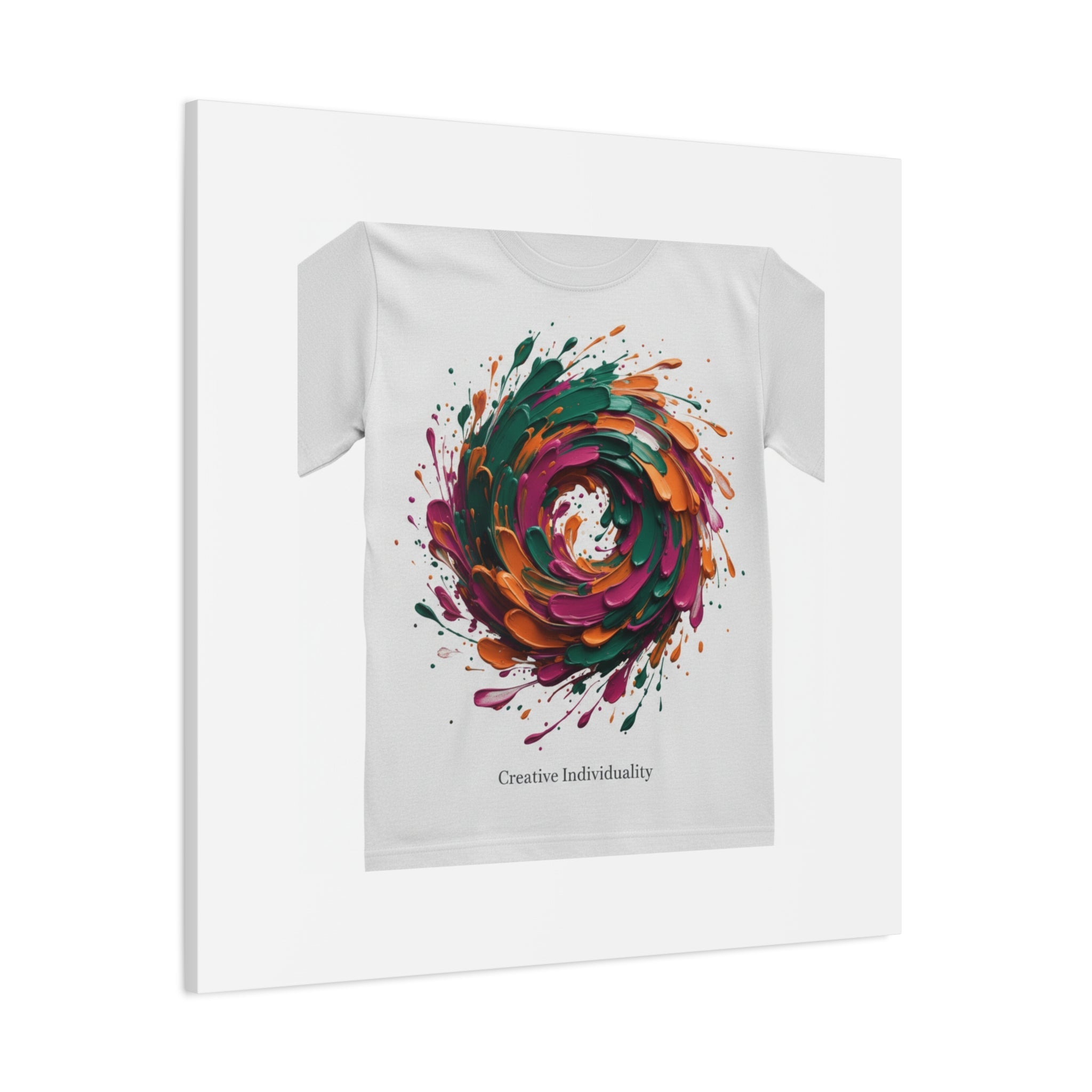 Painterly Abstract Floral Swirl Canvas | Matte Stretched Canvas