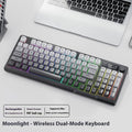 Wireless Bluetooth Dual-mode Keyboard Gradient Belt Display Computer Office