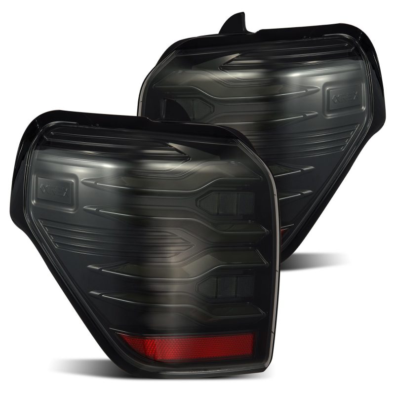 AlphaRex 10-21 Toyota 4Runner LUXX LED Taillights Alpha Blk w/Activ Light/Seq Signal 690030 *Discontinued