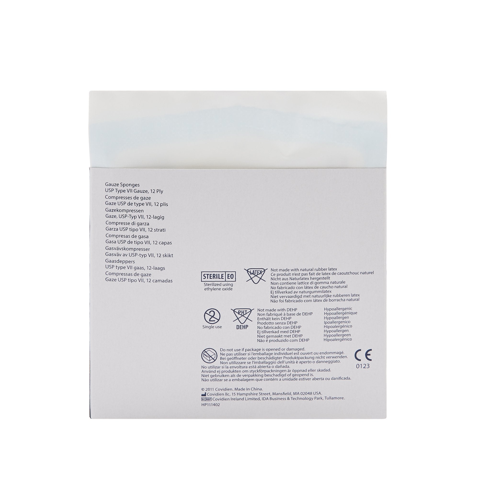 Curity™ Sterile USP Type VII Gauze Sponge, 4 x 4 Inch, 12-Ply 3033