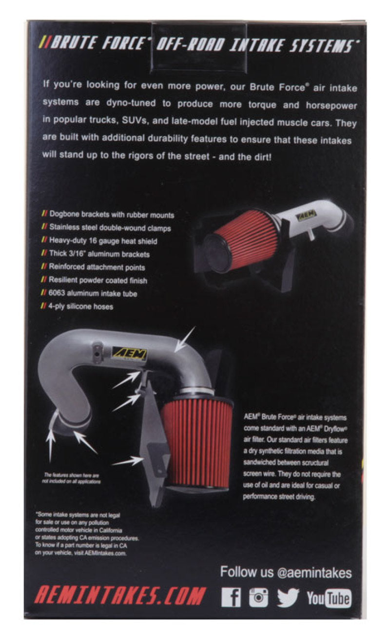 AEM Induction AEM Dryflow 4in. X 9in. Round Tapered Air Filter 21-2059BF