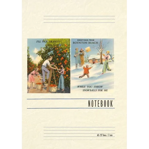 Vintage Lined Notebook Greetings from Boynton Beach - Paperback