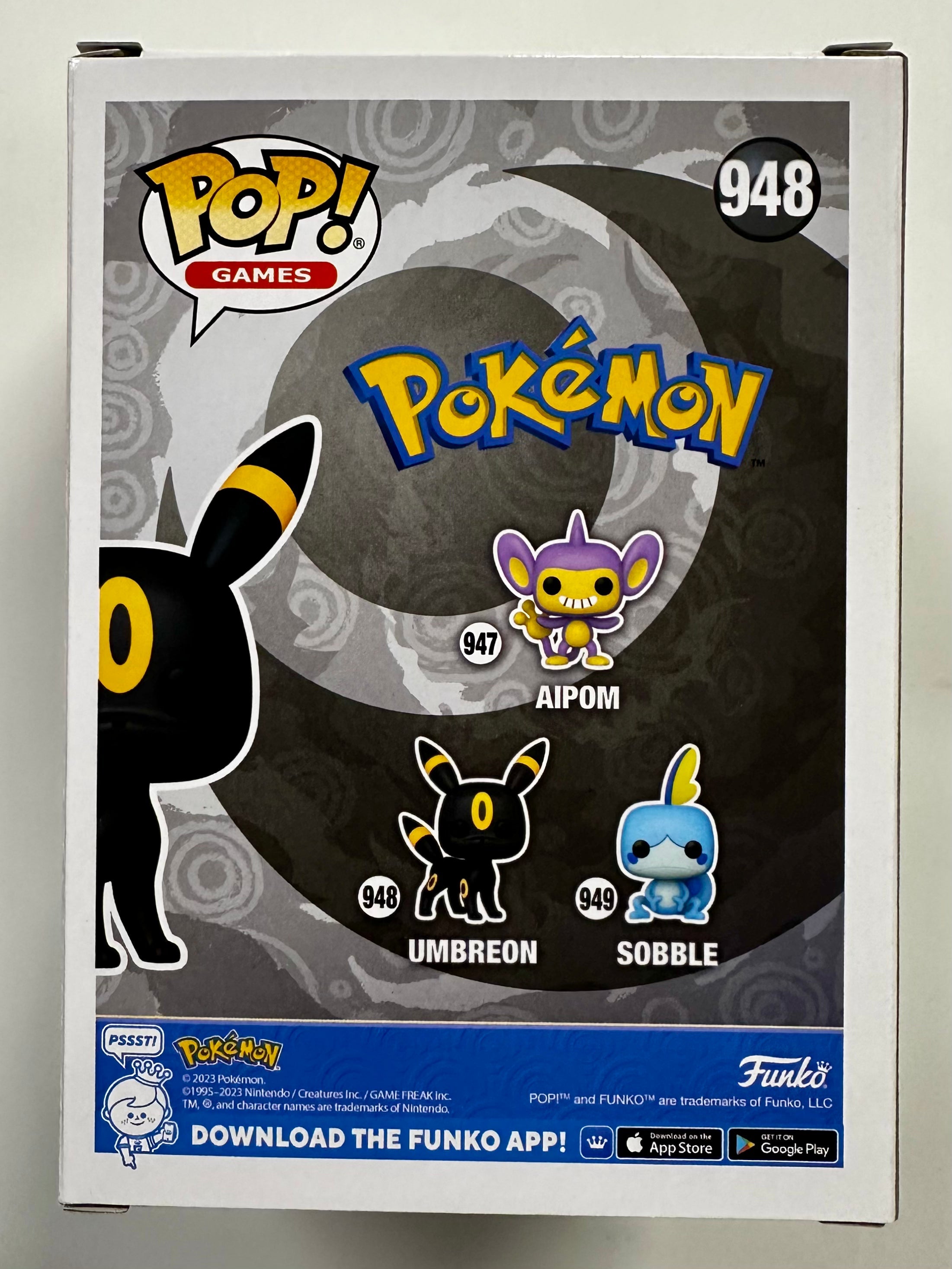 Funko Pop! Games Umbreon #948 Dark-Type Pokemon 2023 Generation II