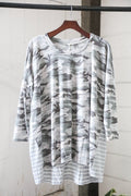 Camo Stripe Top