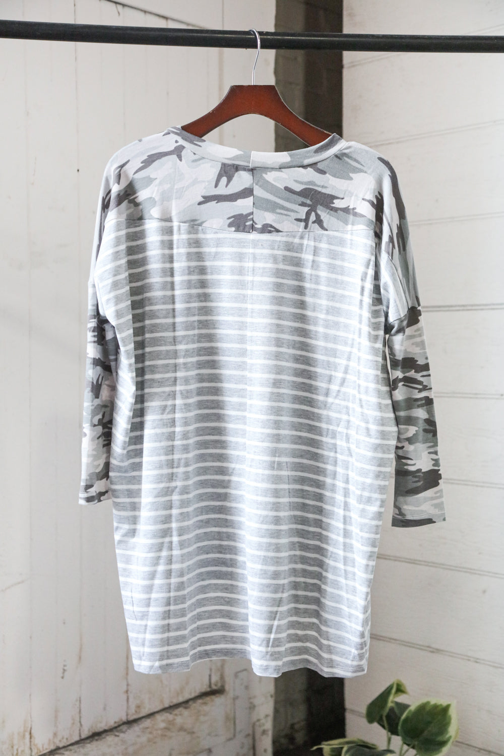 Camo Stripe Top