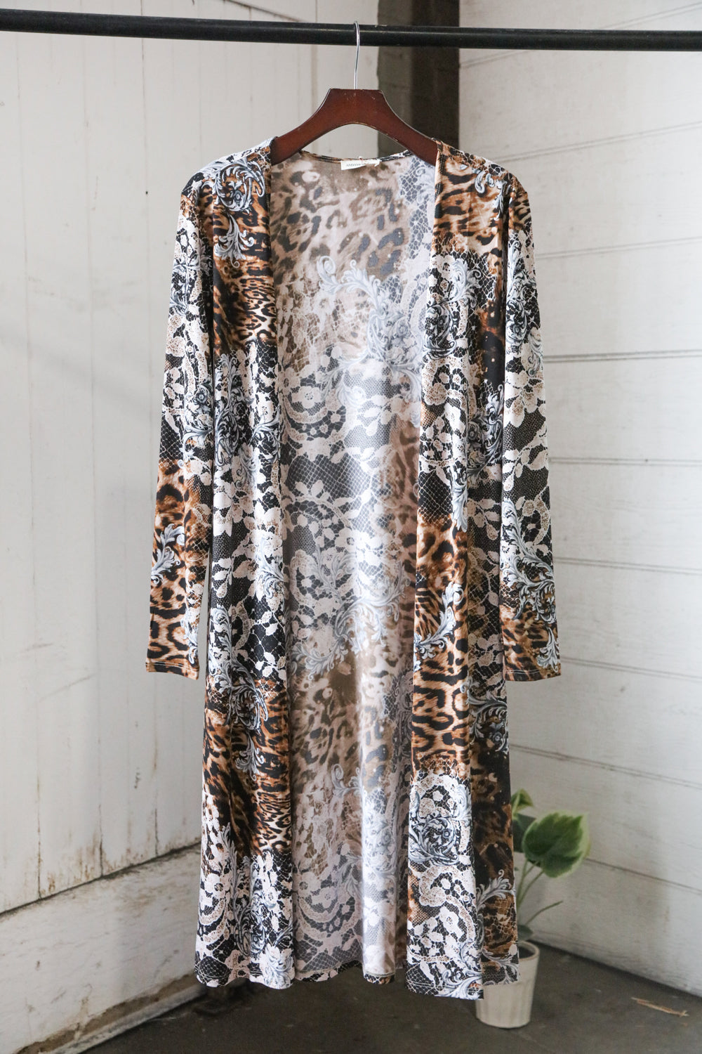 Animal Print Cardigan