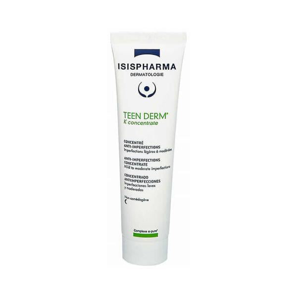 Isis Pharma Teen Derm K Concentrate 30ml - Glycolic Acid Skincare for Acne-Prone Skin, Salicylic Acid Treatment