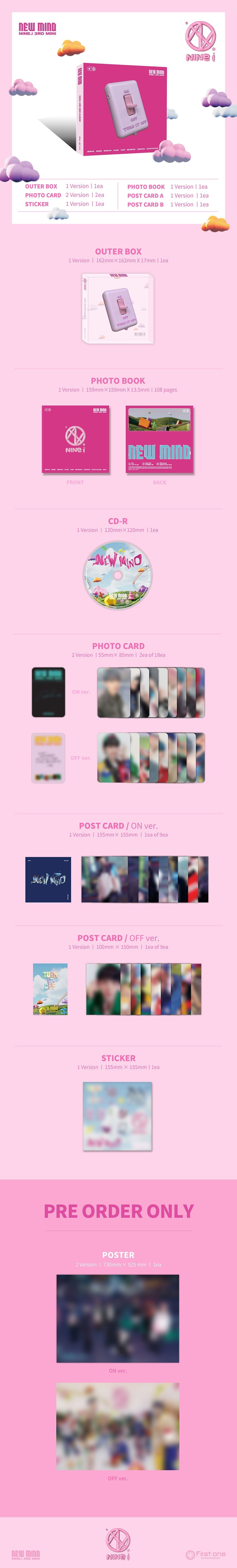 Nine.I 3rd Mini Album - New Mind