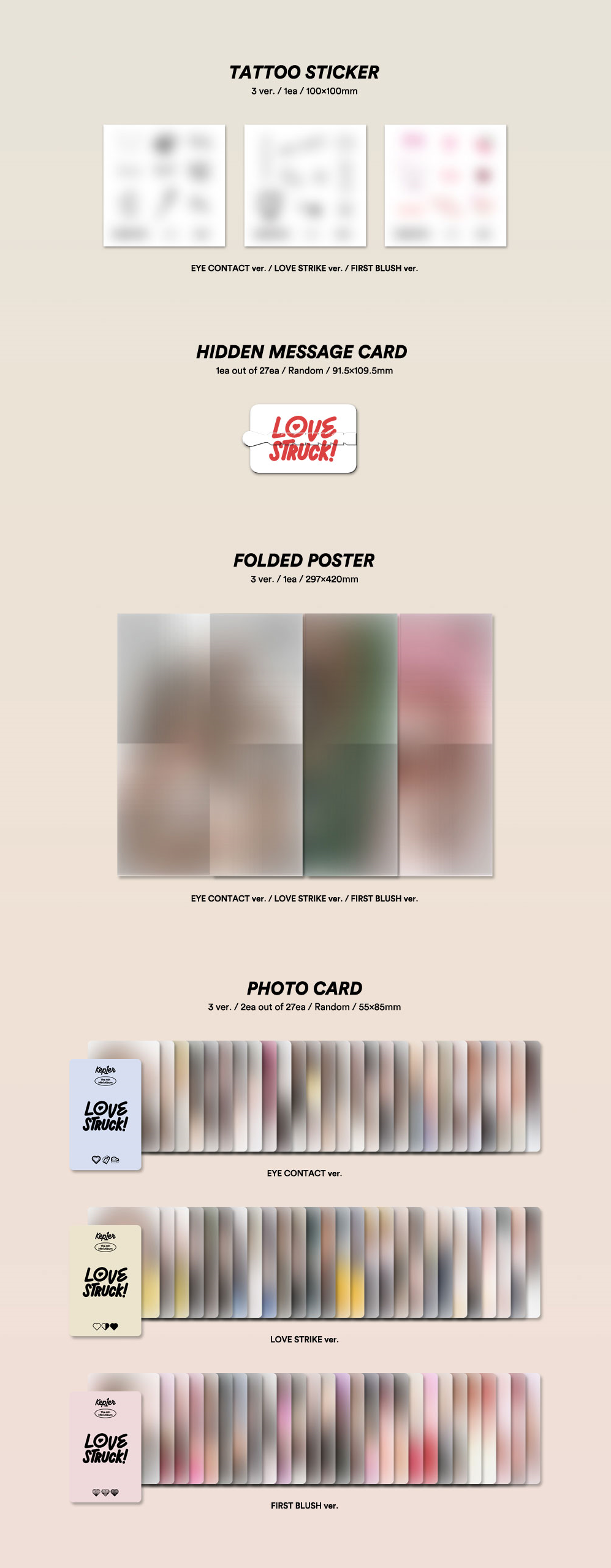 Kep1er 4th Mini Album - Lovestruck!