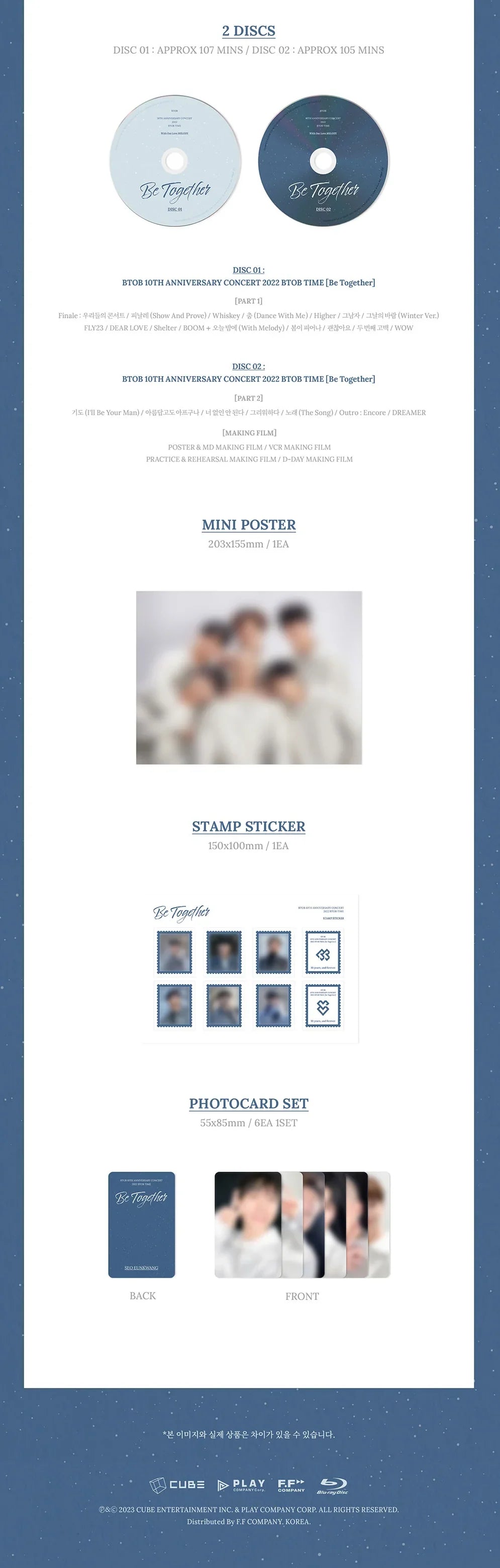 Btob - Be Together 10th Anniversary Concert 2022 Btob Time DVD Blu-Ray