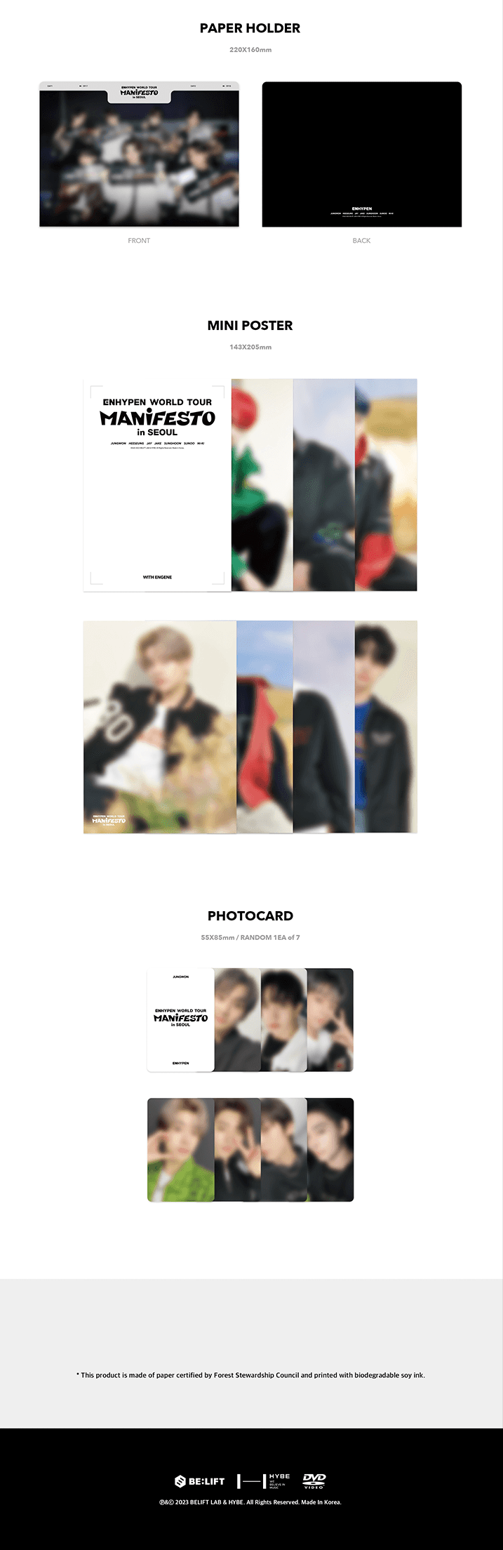 ENHYPEN World Tour - Manifesto In Seoul Digital Code + DVD
