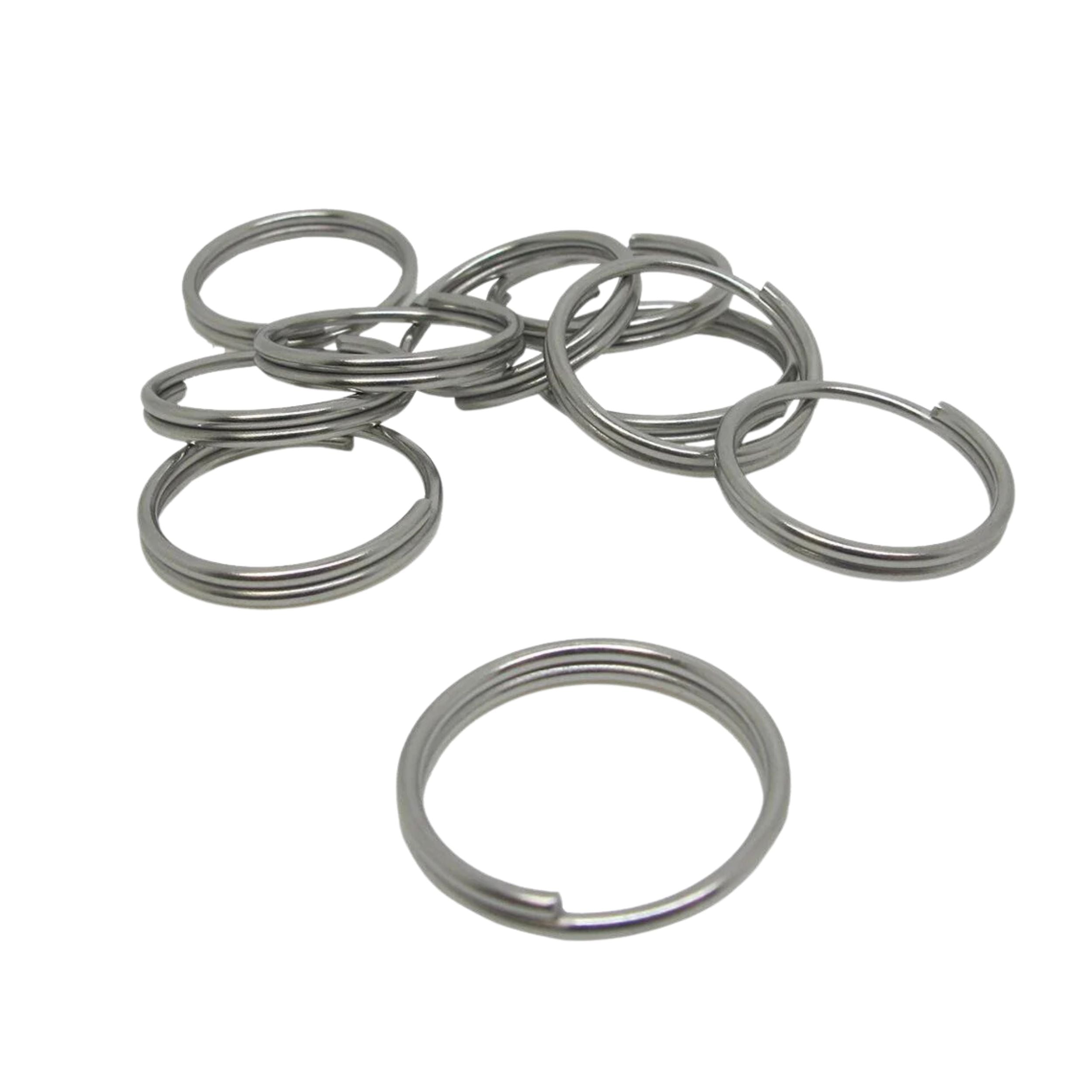 Scuba Diving 38mm Stainless Steel 2.3mm Split Ring for BCD attachment 10pc Pack