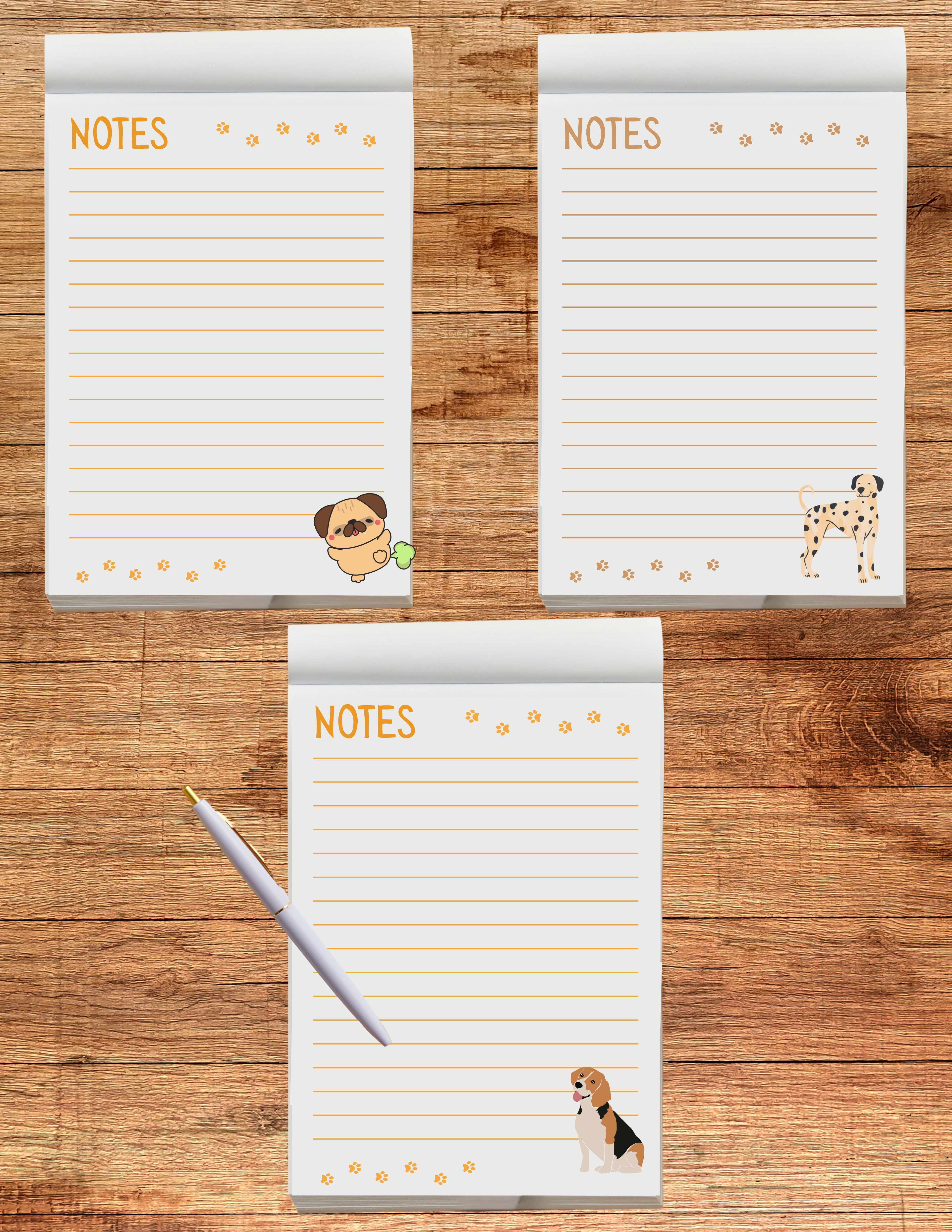 Notepad: Dog themed 4x5