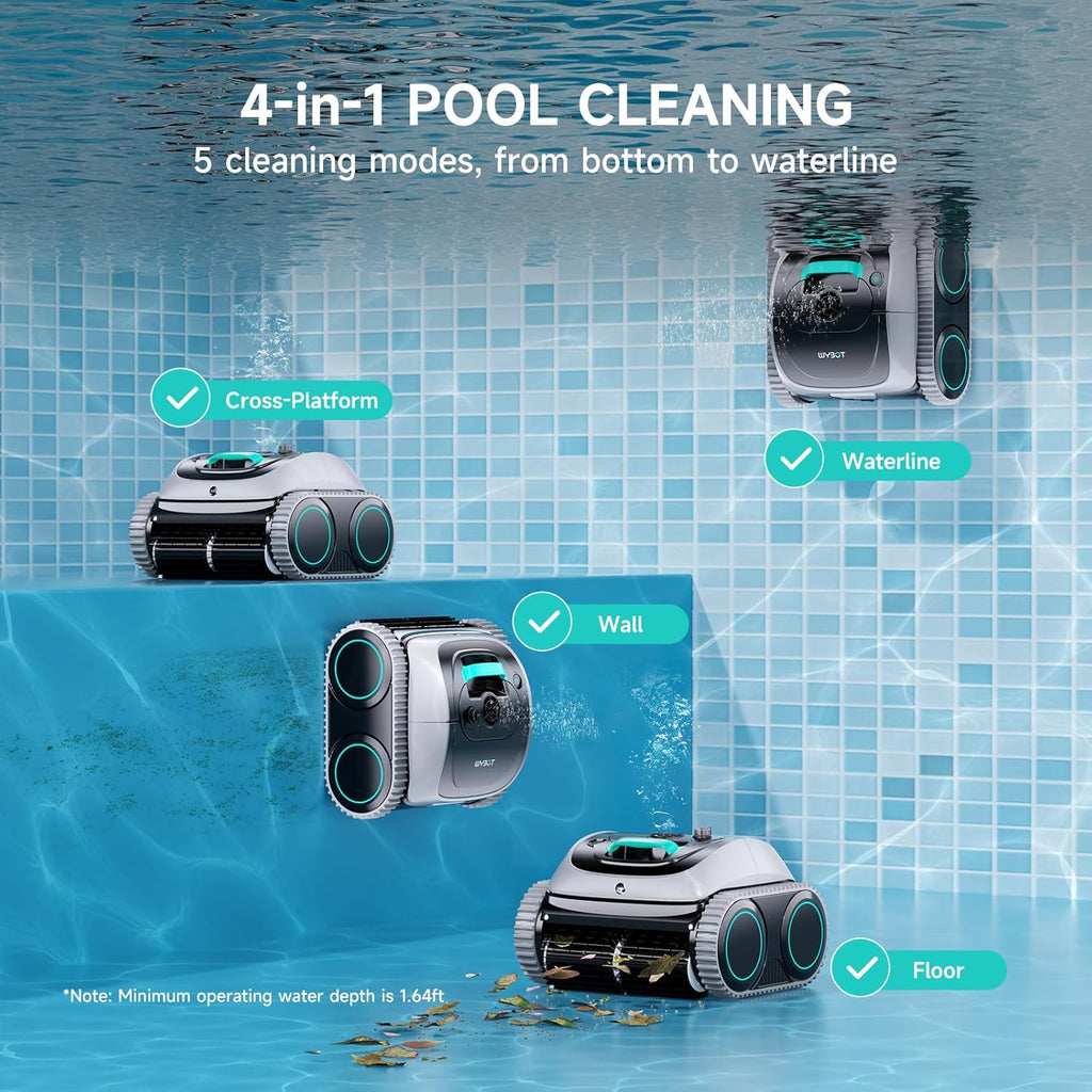 (2026 Upgrade) WYBOT C1 Cordless Robotic Pool Cleaner