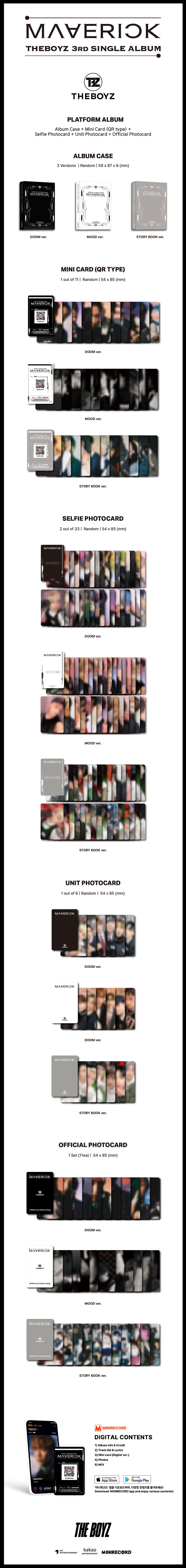 The Boyz 3rd Single Album - Maverick (Platform Ver.)