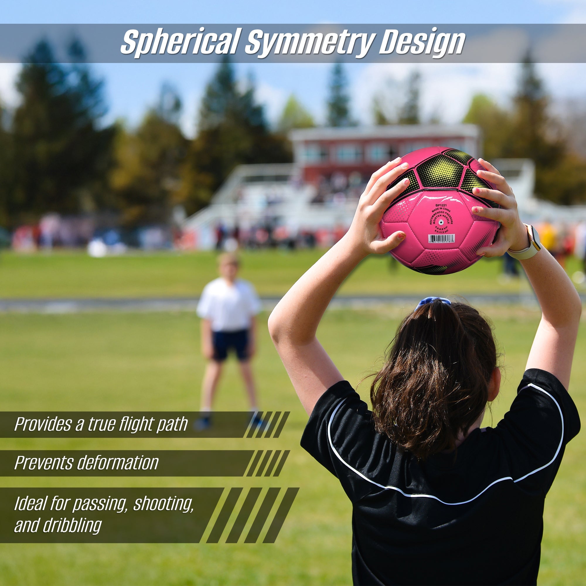 Vizari Cordoba USA Soccer Ball – Pink (Sizes 3, 4 & 5)