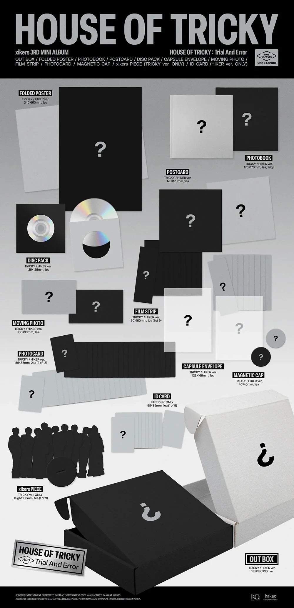 Xikers 3rd Mini Album - House Of Tricky Trial And Error