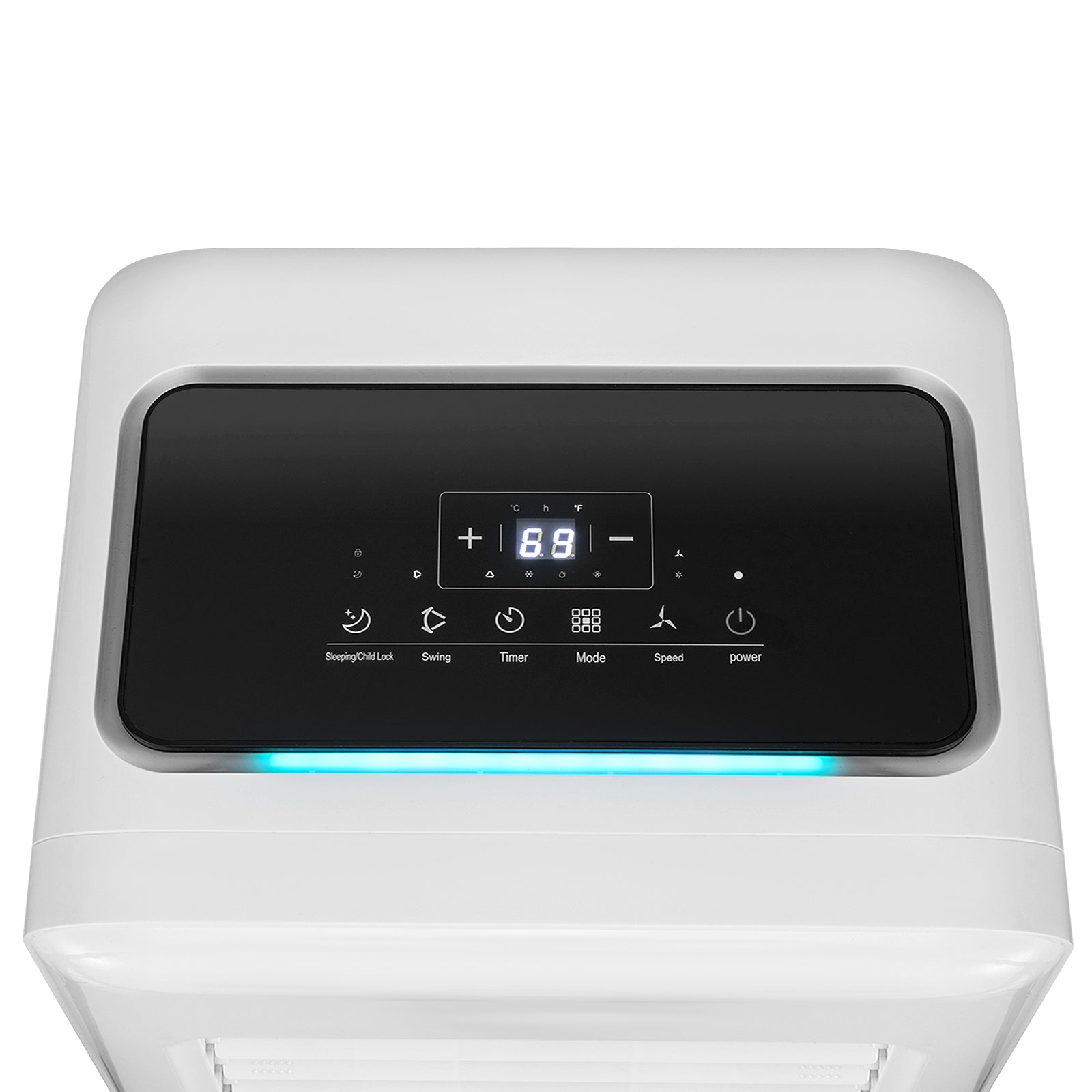 3-in-1 8000 BTU Portable Air Conditioner with Remote Control-White