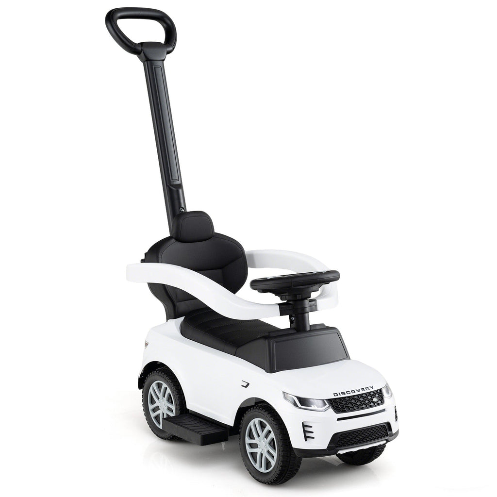 3 in 1 Push Car with Removable Handle and Guardrail for Kids 18-36 Months Old