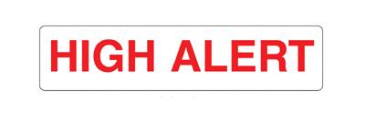 Barkley® Warning Label, 1.6 x 0.4 Inch 8350