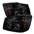 SPYDER Nissan Titan 04-14 Projector Headlights CCFL Halo LED Blk Smke PRO-YD-NTI04-CCFL-BSM 5078995