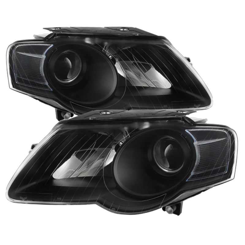 SPYDER Xtune Volkswagen Passat 06-10 (Halogen Only) Projector Headlights Black HD-JH-VWPAT06-BK 9025563