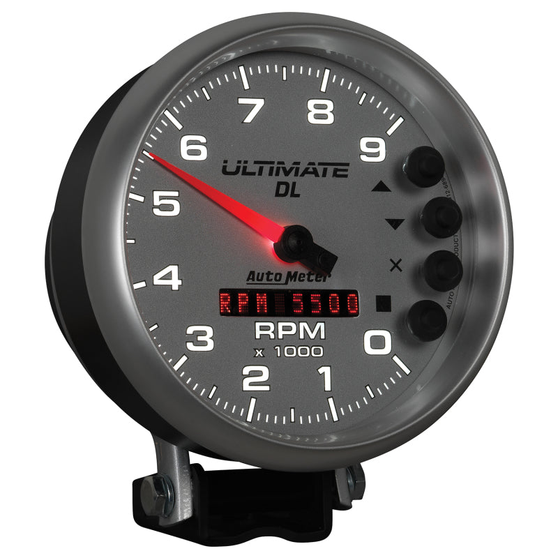 Autometer 5in Ultimate DL Tach 9000 RPM Silver ATM6894